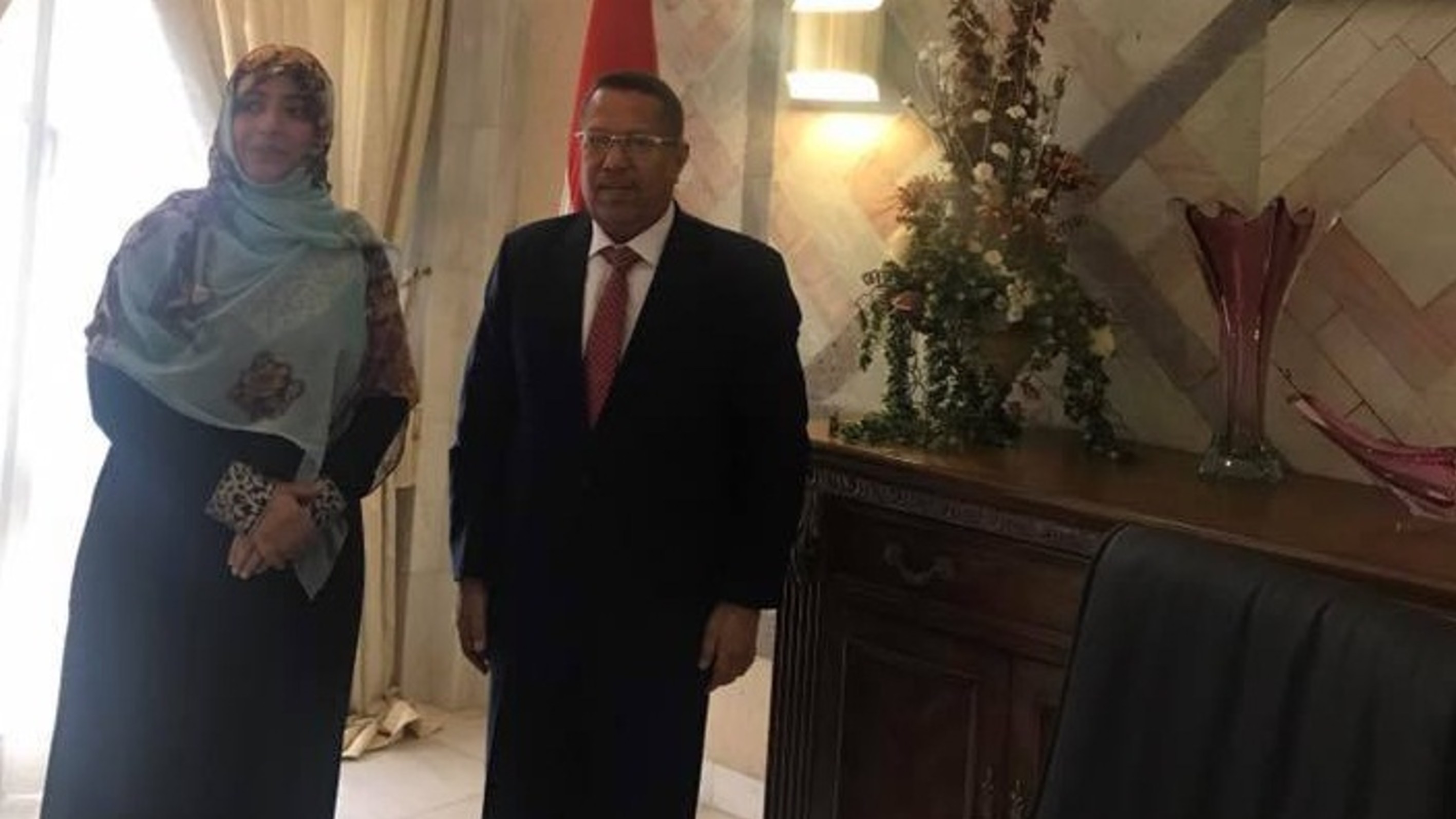 PM praises Tawakkol Karman's struggle for Yemen and legitimacy